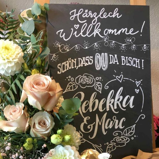 chalkboard Hochzeit