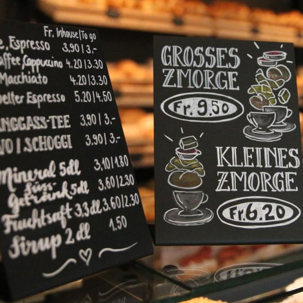 chalkboard Menu